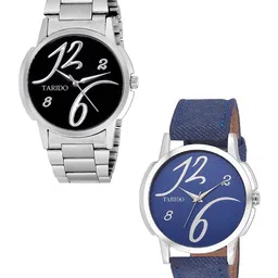 TARIDO Men Pack of 2 Printed Dial & Leather Straps Analogue Watch TD1229SL04-TD1227SM01-image-37