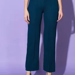 DIMPY GARMENTS Women Comfort High-Rise Pleated Trousers-image-71
