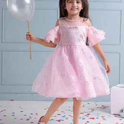 Mark and Mia Girls Printed Peplum Dress-image-58