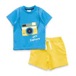 JusCubs Boys Printed Short Sleeves Pure Cotton T-shirt With Shorts-picture-13