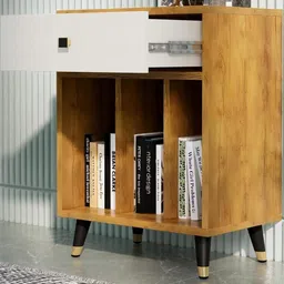 HEXA RED Multi Engineered Wood Bedside Table-picture-16