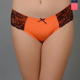 Da Intimo Pack of 3 Printed Low-Rise Bikini Briefs DIU194/195/196_ORG_BLE_PNK-image-29