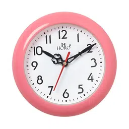 Horo Pink & White Colourblocked Traditional Wall Clock-image-29