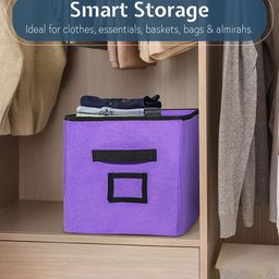 Kuber Industries Purple 3 Pieces Storage Box Multi-Utility Organisers image 4