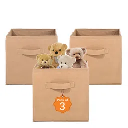 Kuber Industries Beige 3 Pieces Durable Multi-Utility Organisers-43