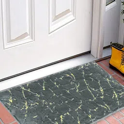 Myntra Elegant Homes Beige & Grey Abstract Printed Anti-Skid Doormat-16