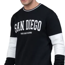 Men Full Sleeve Embroidered Sweatshirt-image-5