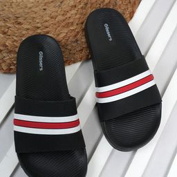 GLISSERS Men Striped Sliders-picture-12