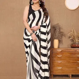 Shee Star Striped Ready to Wear Saree-picture-31