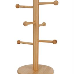HOKIPO Brown Bamboo Mug Holder-19