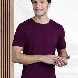 FBAR Men Solid Round Neck T-shirt-image-14
