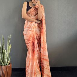 V3 FASHION STUDIO Tie and Dye Pure Georgette Ready to Wear Saree-image-48