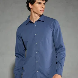 Technosport Men Solid Slim Fit Spread Collar Casual Shirt with TS Lytra-image-61