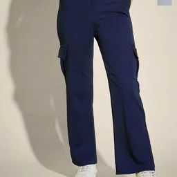 QIOA Women Pack of 2 Relaxed High-Rise Cargos Trousers-image-137