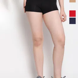 Outflits Women Pack Of 5 Skinny Fit Sports BoyLeg Shorts-image-52