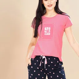 PASTEL CLIP Women Printed Night suit-image-92