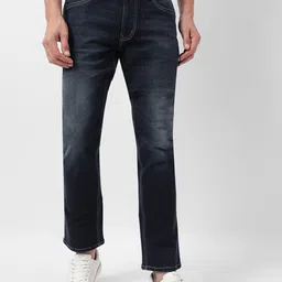 Numero Uno Men Skinny Fit Dark Blue Light Fade Stretchable Jeans-image-65