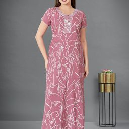 Sand Dune Printed Maxi Nightdress-image-67