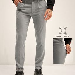 THE BEAR HOUSE Men Slim Fit Trousers-image-93