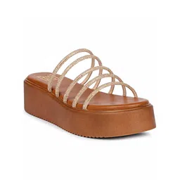 Viviblu Women Embellished Leather Platform Sandals-34