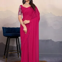 DHRUTI CREATION Pure Georgette Saree-picture-13