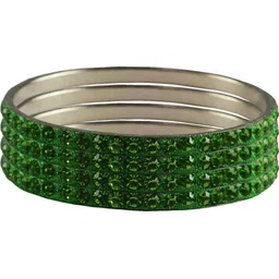 Vidhya Kangan Green Brass Bangles-picture-45