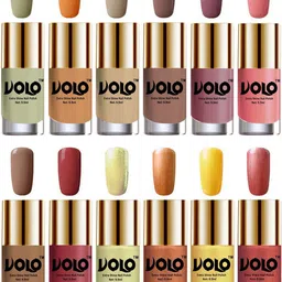 VOLO Set Of 12 Extra Shine Nail Polish-  9.9ml-Combo-No-114-48