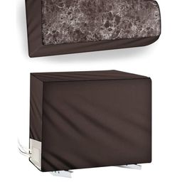 The Furnishing Tree Coffee Brown Printed Air Conditioner Cover-picture-47