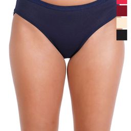 Liigne Pack Of 5 Cotton Mid-Rise Basic Briefs VCPC2136-XS-image-64