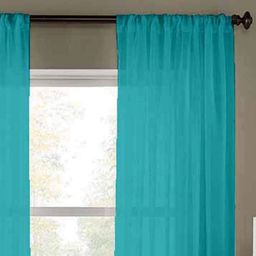Dekor World Multicoloured Set of 2 Sheer Long Door Curtain image 5