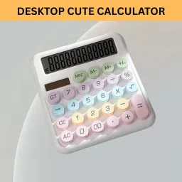 Desktop Calculator, 12-Digit Large LCD and Large Buttons for Office, Homes E261 Basic Calculator-image-103