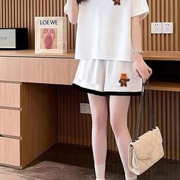 JC Mode Shirt Collar T-Shirt With Shorts Co-Ords-image-38