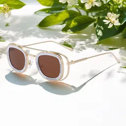 HASHTAG EYEWEAR Unisex UV Protected Lens Full Rim Round Sunglasses-18