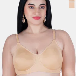 KOMLI Women Cotton Non Padded Full Coverage Bra-image-26
