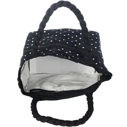 Kuber Industries Floral Printed Structured Tote Bag with Applique image 2