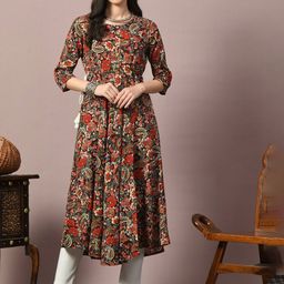 METAFAB Ethnic Motifs Printed Anarkali Kurta-image-70
