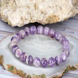 Nirvana Amethyst Beaded Elasticated Bracelet-picture-2