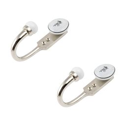 IndianShelf 2 Pcs Ceramic & Zinc Flying Man Wall Hangers Key Hooks-image-60