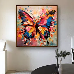 Artsense Pink 1 Piece Canvas Abstract Wall Paintings-6
