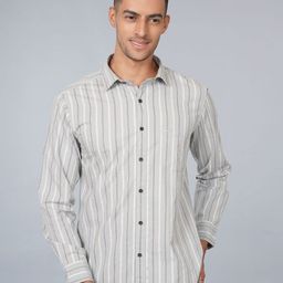 Ostermann Men Opaque Striped Casual Shirt-picture-3