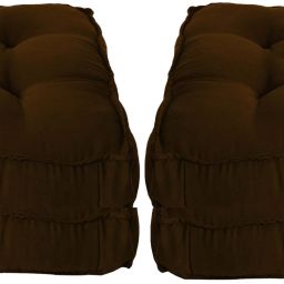 Microfibre Box Chair Pad for Office Home Sitting Chair Cushion Pad 16X16 Inch Microfibre Solid Chair Pad Pack of 4-image-68