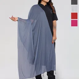 Moda Rapido Selection Of 5 Striped Dupattas-picture-22