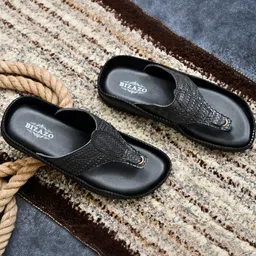 Bizazo Men White Flip Flops-12