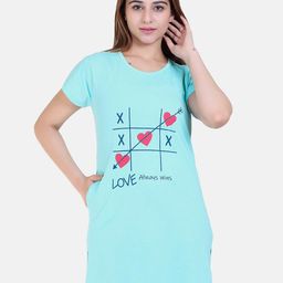 Divine Girl Print Cotton Longline Top-image-60
