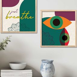 WALLLANE Set of 2 Abstract Wood Wall Art-image-65