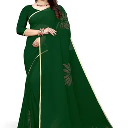 Pemal Designer Women Beads and Stones Pure Georgette Saree-picture-21