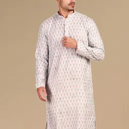 Sanwara Men Geometric Embroidered Sequinned Kurta-image-80