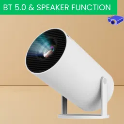 SACRO Mini HD Projector for Home 4KSupport With Built-in App Netflix/Prime/YouTubeD110 (4500 lm / 1 Speaker / Wireless / Remote Controller) Portable Projector-image-67