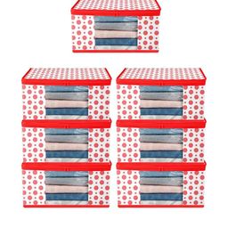 AMAK INC Red Fabric Multi-Utility Wardrobe Organisers-picture-25