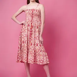 PRETTY LOVING THING Women Floral Printed Fit & Flare Dress-image-40